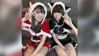FC2PPV4594922 與極品OL和剛畢業的美少女聖誕Sex Party 3P[Part1]