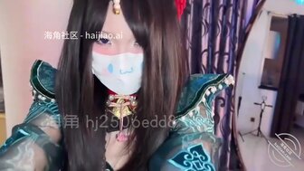 美女僵屍被道士拿下 按著頭口爆加內射