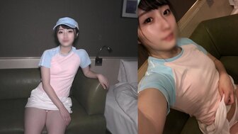 FC2PPV4777248 清純黑髮可愛美女網球服啪啪連續中出兩連發